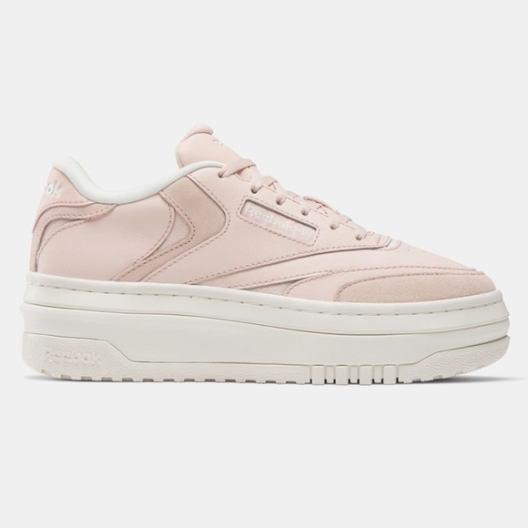 REEBOK CLUB C EXTRA PINK PLATFORM SNEAKERS SIZE 7.5 - Picture 1 of 14